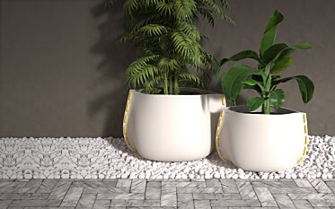 Stitch Plant Pot Collection - Concrete planters