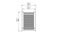 Serve T30 Bar Cart - Technical Drawing / Top by Blinde Design