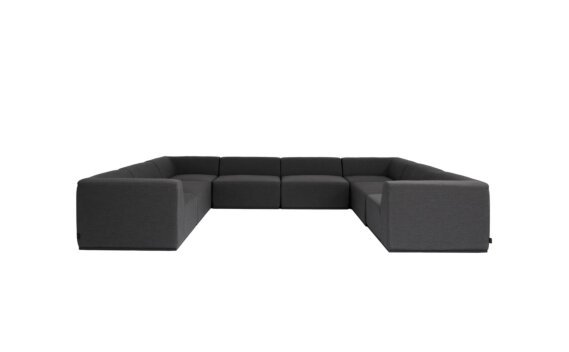 Relax Modular 8 U-Sofa Sectional Modular Sofa - Sooty by Blinde Design