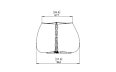Stitch 100 Planter - Technical Drawing / Side by Blinde Design