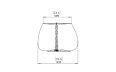 Stitch 75 Planter - Technical Drawing / Side by Blinde Design