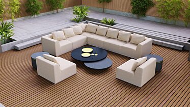 Relax Modular 6 L-Sectional Modular Sofa - In-Situ Image by Blinde Design