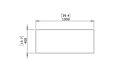 Bloc L1 Coffee Table - Technical Drawing / Top by Blinde Design