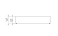 Bloc L3 Coffee Table - Technical Drawing / Front by Blinde Design