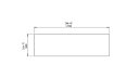 Bloc L3 Coffee Table - Technical Drawing / Top by Blinde Design