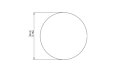 Circ L2 Coffee Table - Technical Drawing / Top by Blinde Design