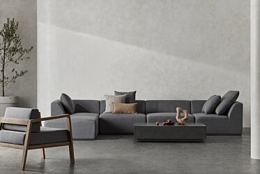Relax Modular 6 U-Chaise Sectional Modular Sofa - In-Situ Image by Blinde Design