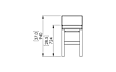Sit B19 Chair - Technical Drawing / Front by Blinde Design
